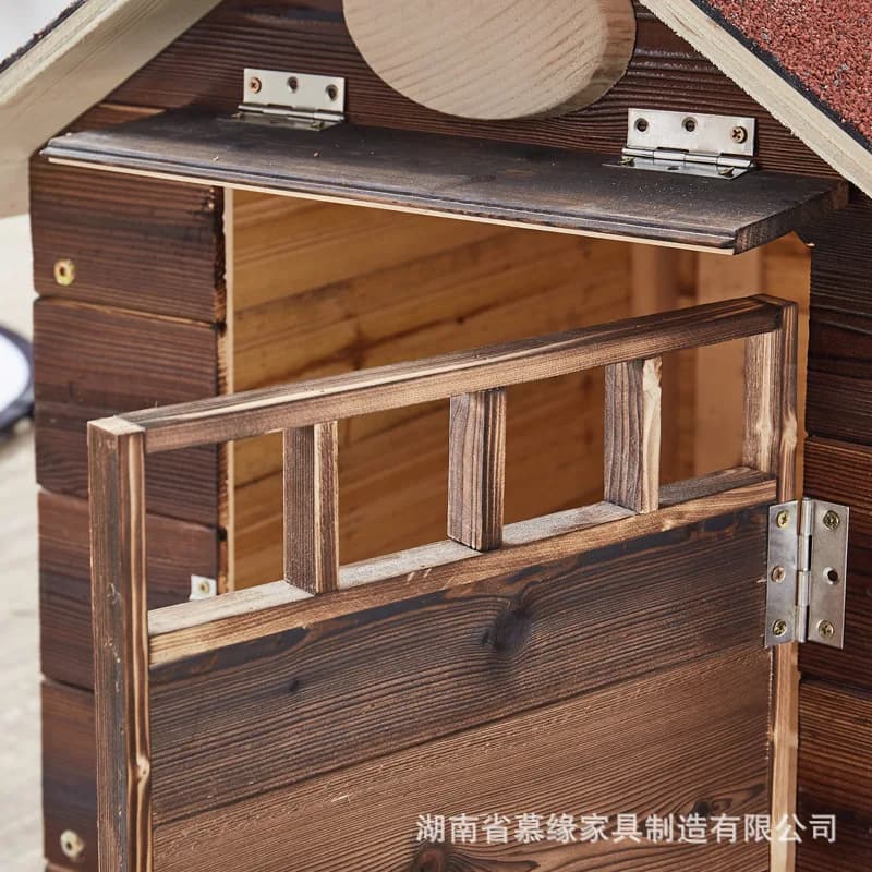 Solid Wood Large Dog House Kennel