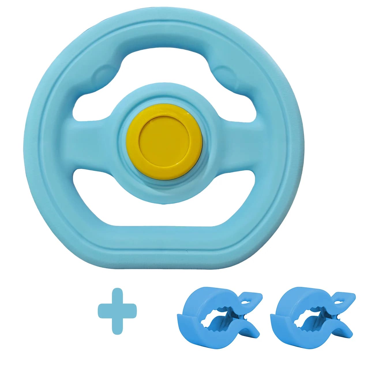 Baby Stroller Steering Wheel with Blanket Clips