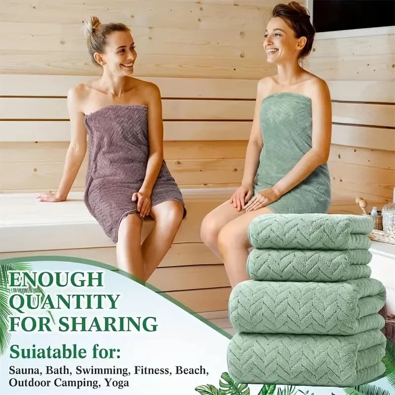 Soft Absorbent Bath Towel Set