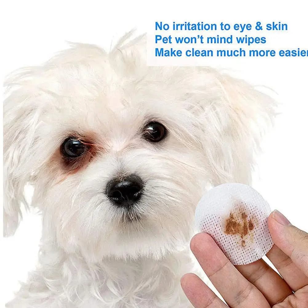 Pet Cleaning Wipes 200Pcs/Tub Non-Woven Fabric Dog Eye Wipes Tear Stain Remover EDI Water Gentle Cat Wipes For Pet Grooming