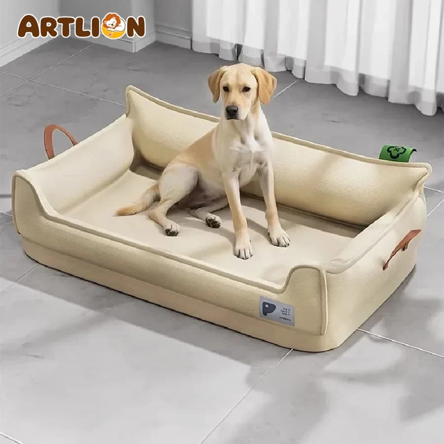 Orthopedic Leather Dog Bed Sofa