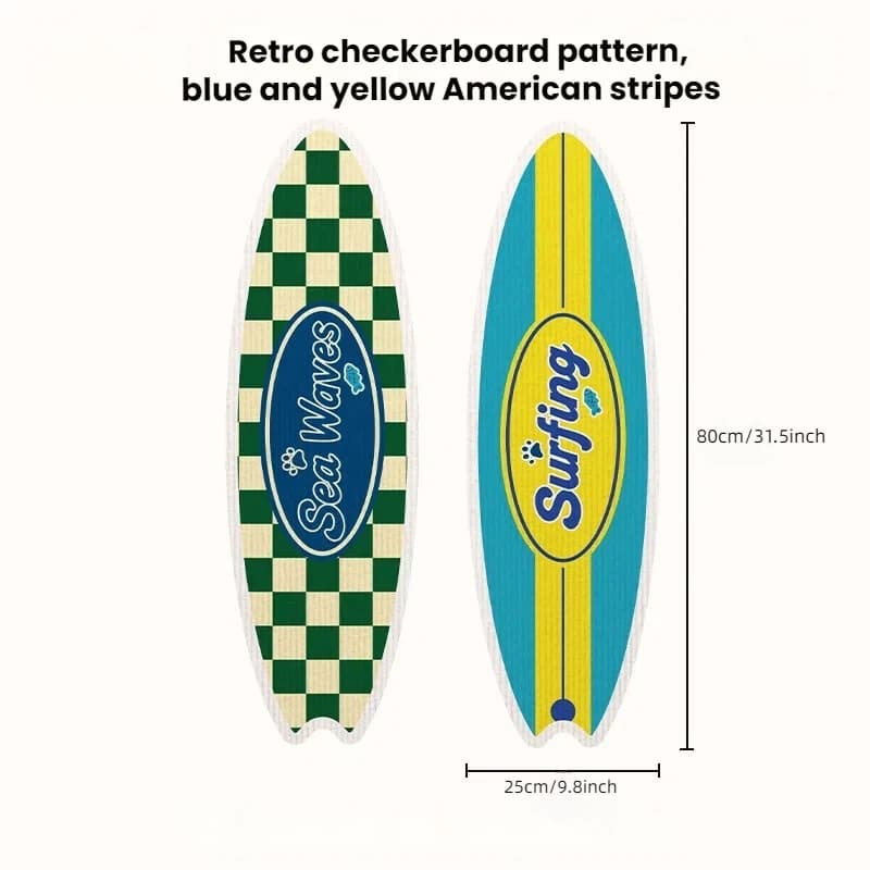 Surfboard Wall-Mount Cat Scratcher