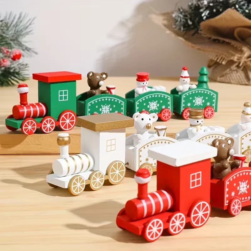 Plastic Train Christmas Ornament