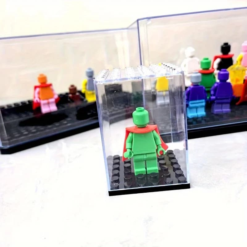 Transparent Display Case for Collectible Figures