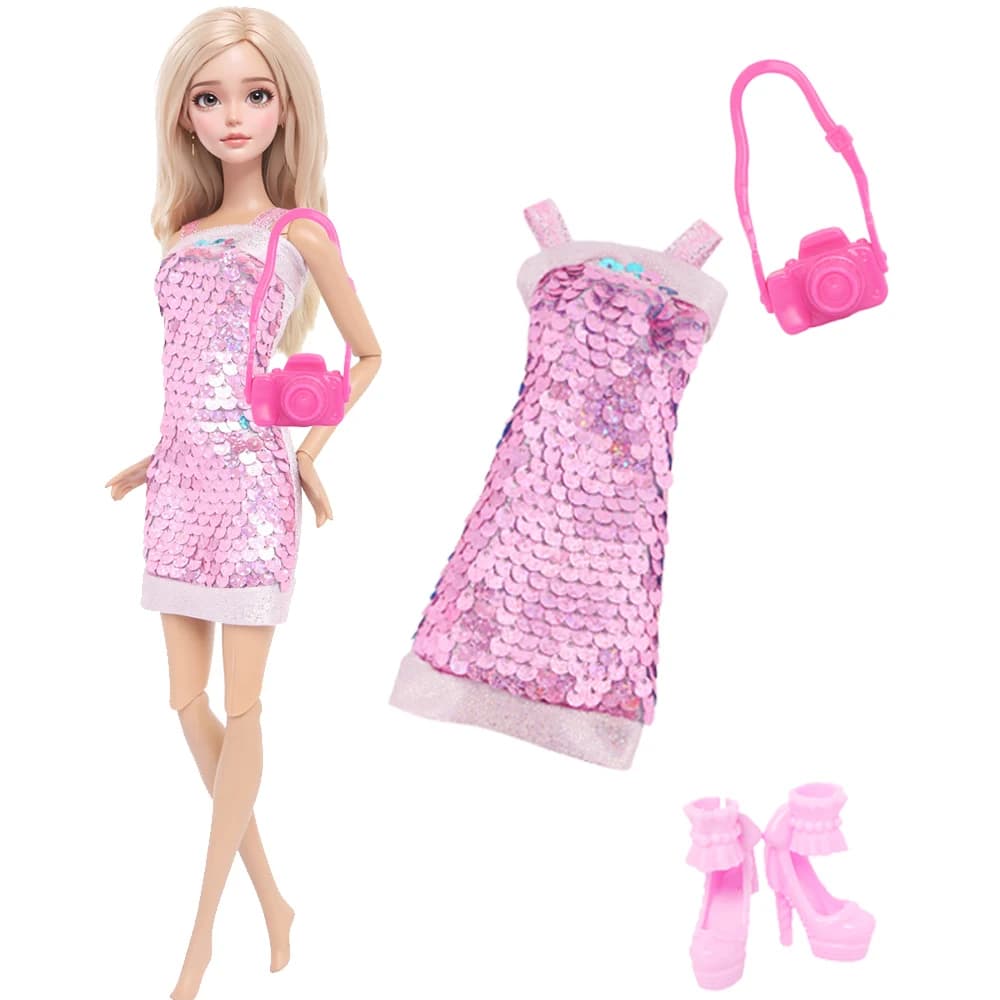 Doll Dress Outfit With Accessories