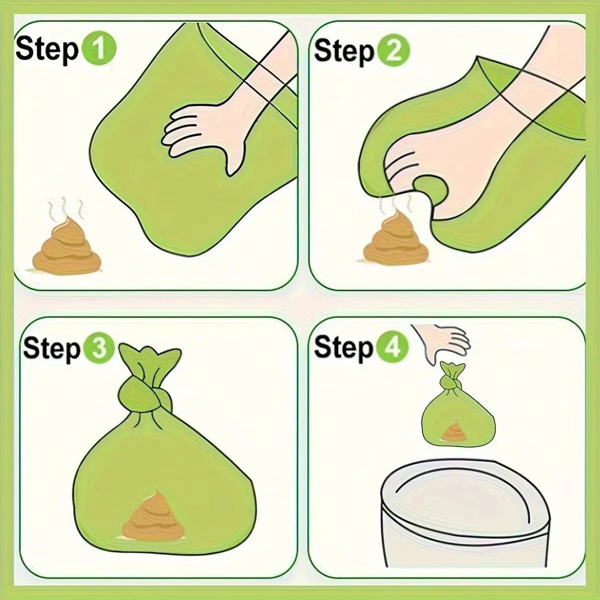Paw Print Dog Poop Bags