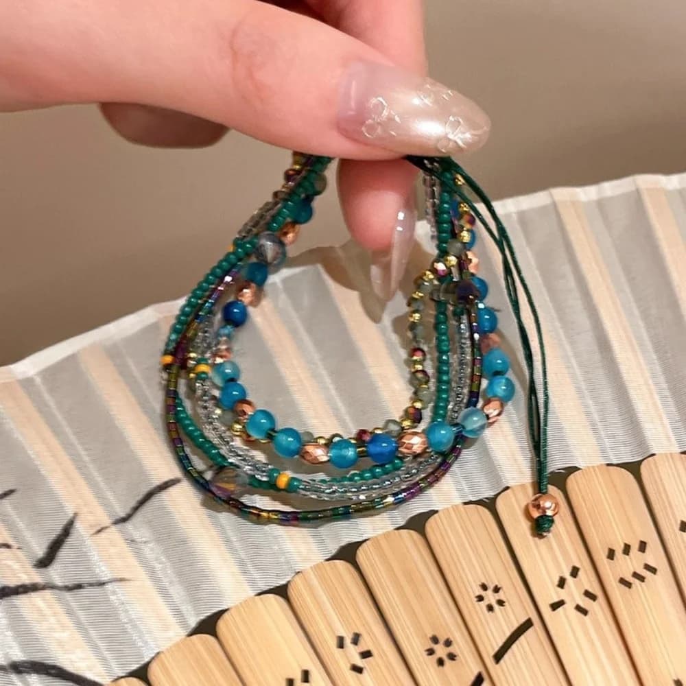 Colorful Beaded Stretchy Bracelet