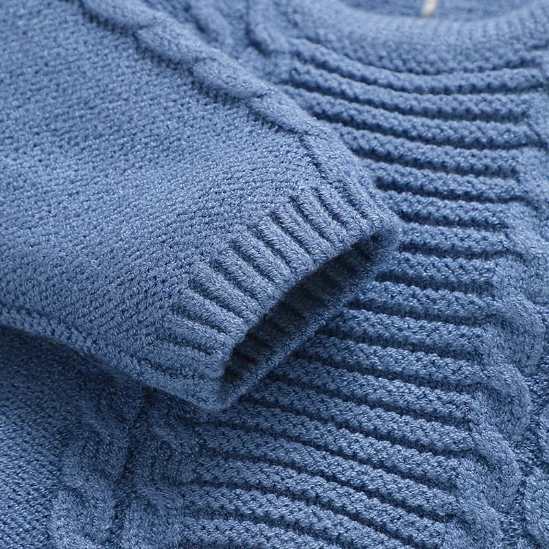 Kids Autumn Winter Blue Sweater Pants Set
