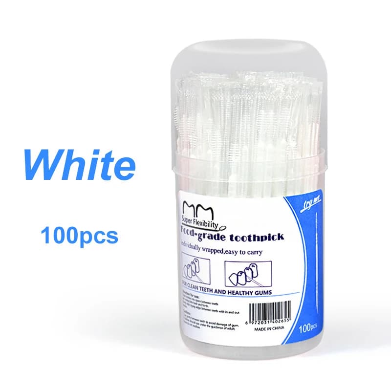 Disposable Double-Ended Dental Floss Toothpicks