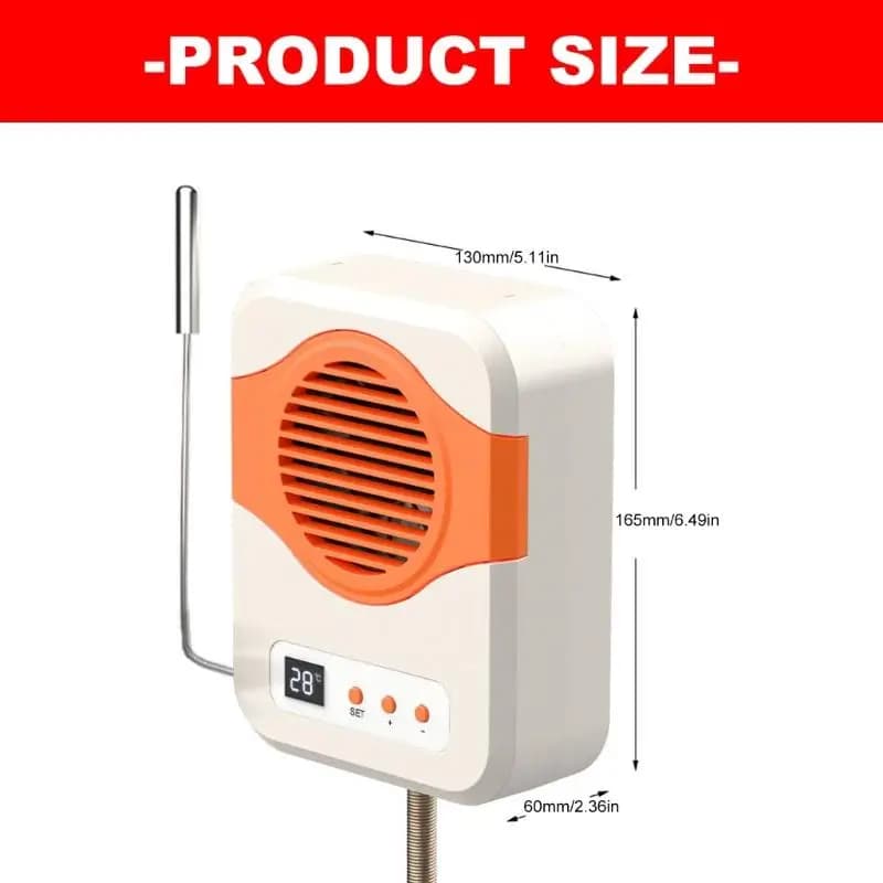 Reptile Enclosure Heater with Warm and Cool Modes