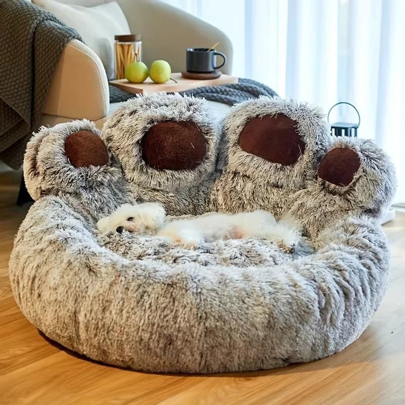Bear Paw Pet Bed for Dogs and Cats