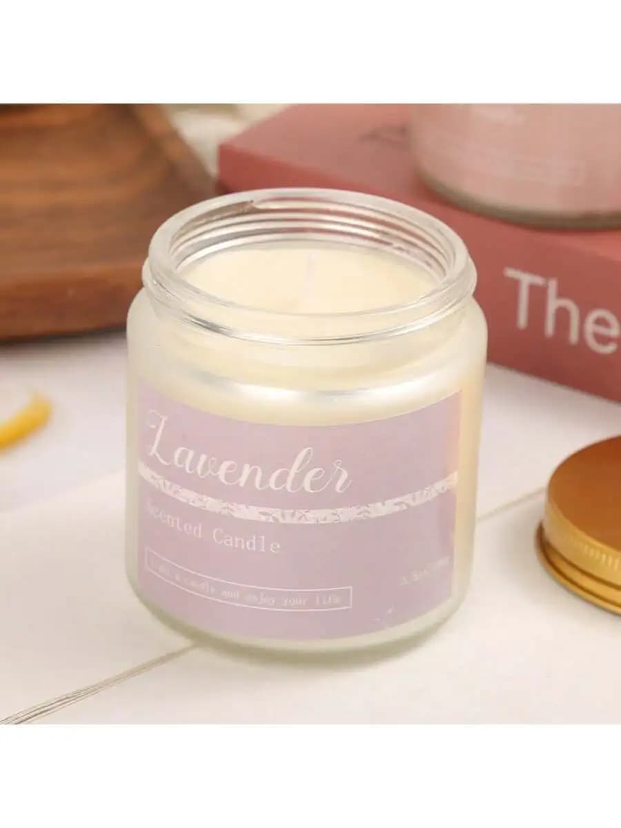 Scented Candle with Essential Oil Fragrance