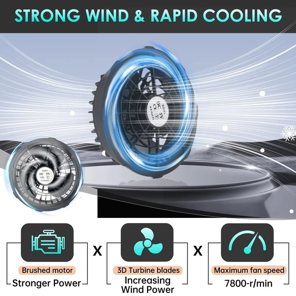 Dual-Mode Power Bank with Cooling Fan and Heated Vest Support