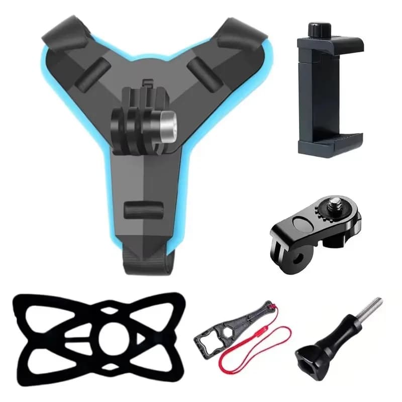 Motorcycle Accessories for Gopro Hero 13 12 11 10 9 8 7 6 5 4 Session 3 2 1 for Smart Phone for DJI OSMO Action 6 5 Pro/4 Helmet
