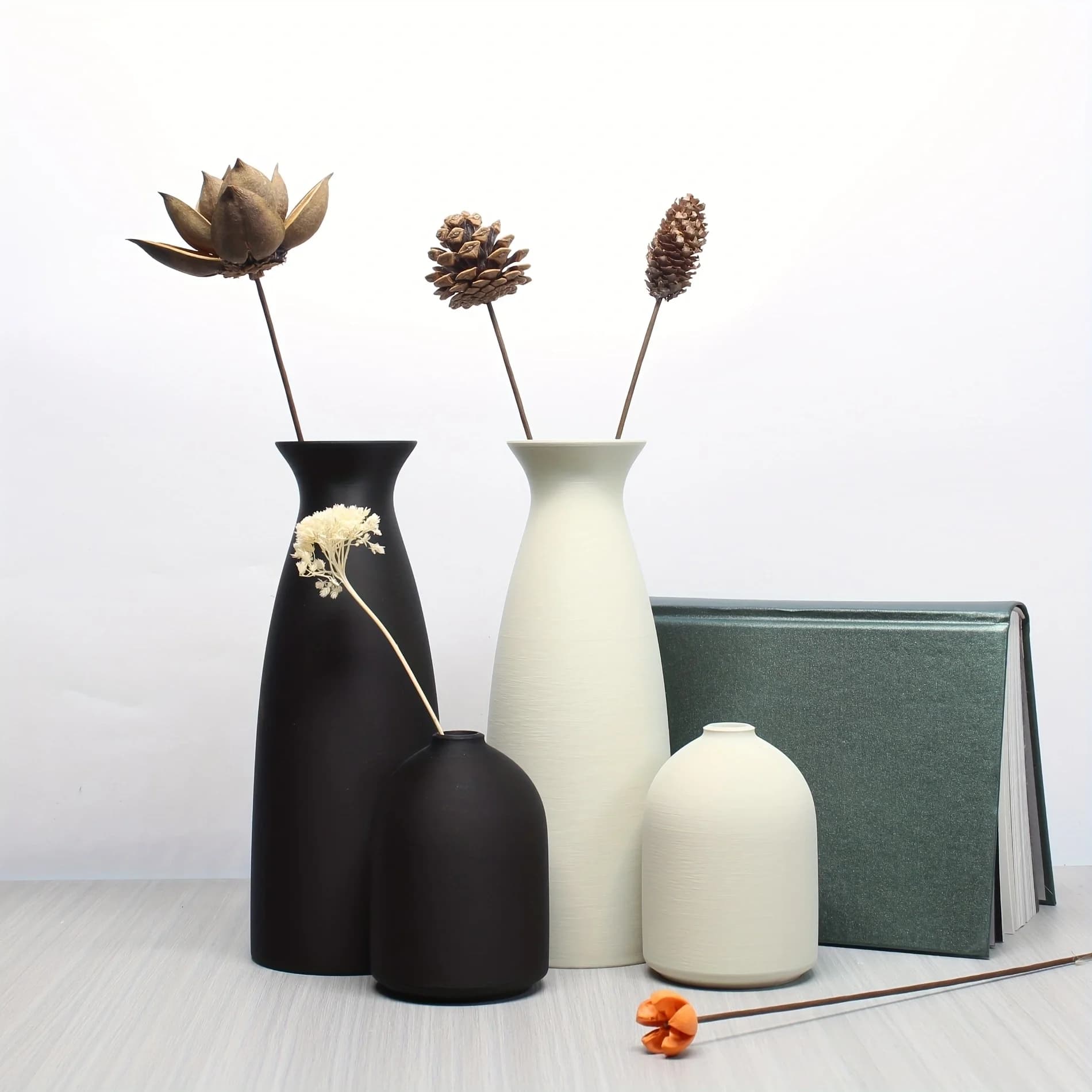 Bohemian Dry Flower Vases Set of 2