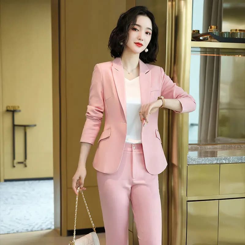 Women's Blazer and Pant Matching Set