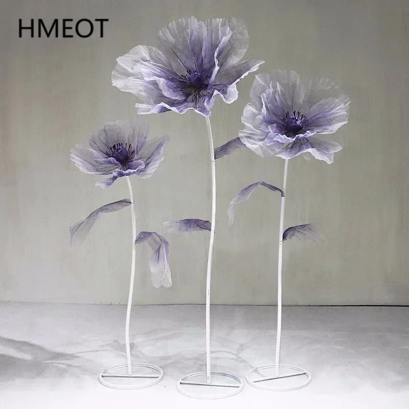 Wedding Scene Backdrop Decor Silk Yarn Flower Window Display Ornaments Stage Road Guide Floral Stand Event Party Props