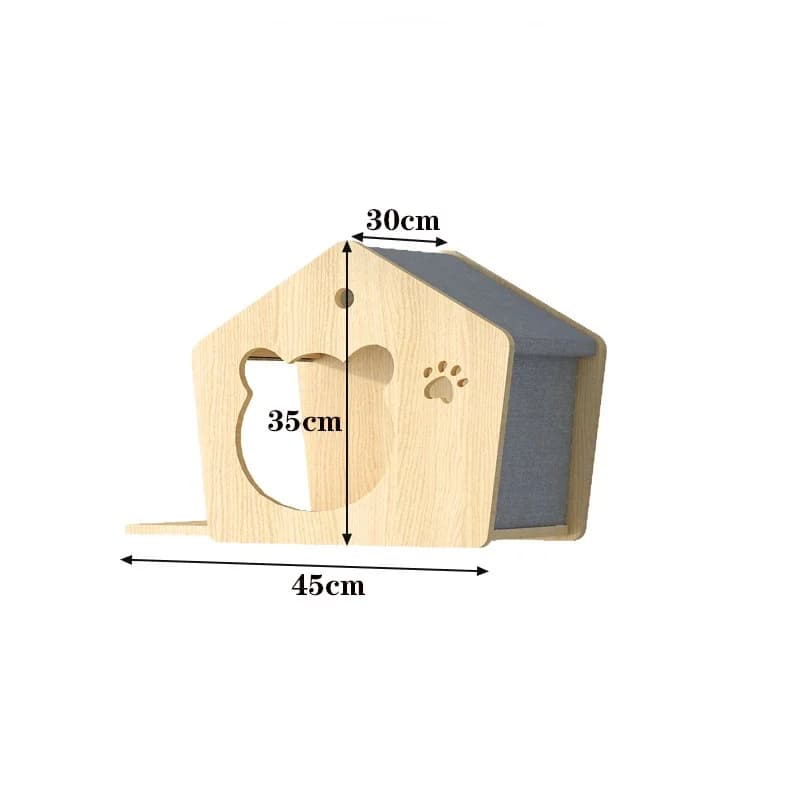 Wooden Wall Climbing Set for Cats
