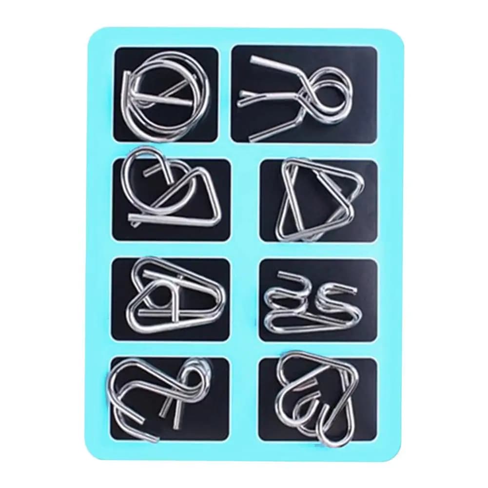 Metal Ring Disentanglement Puzzle Set