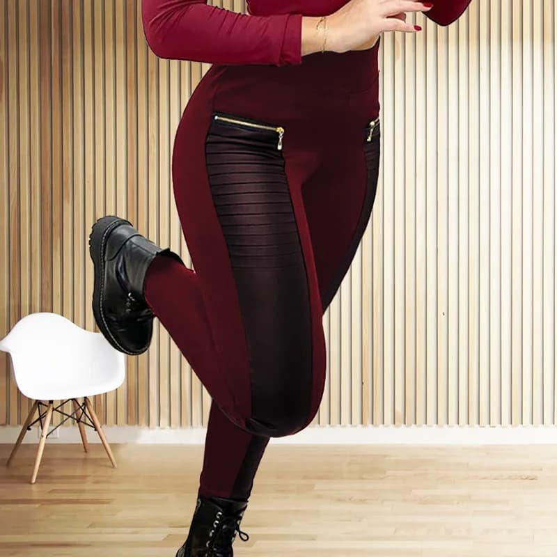 Women's Black Slim Casual Trousers
