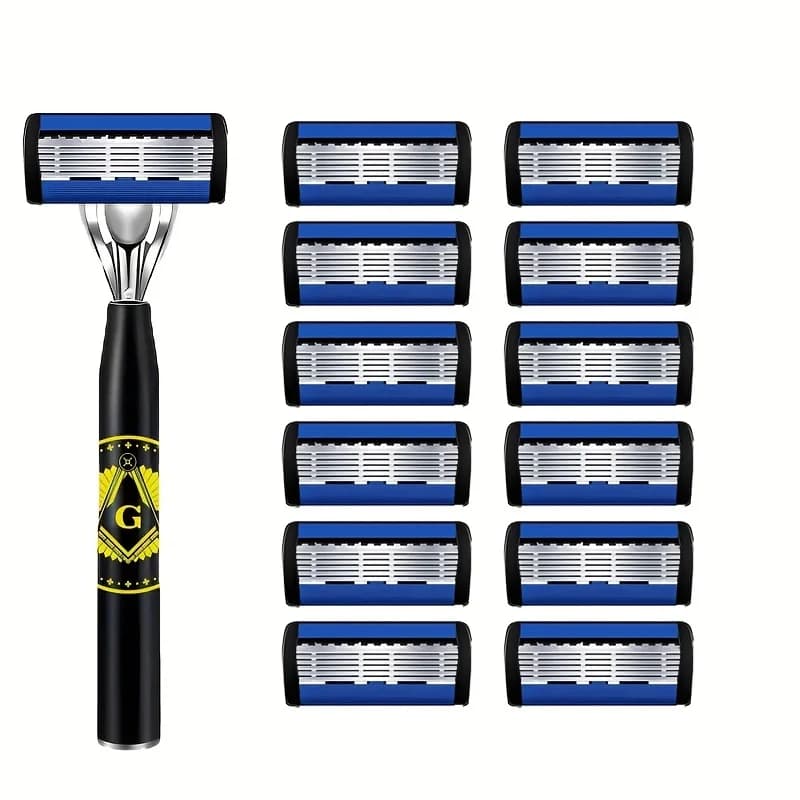 Men's Safety Razor with Anti-Slip Handle