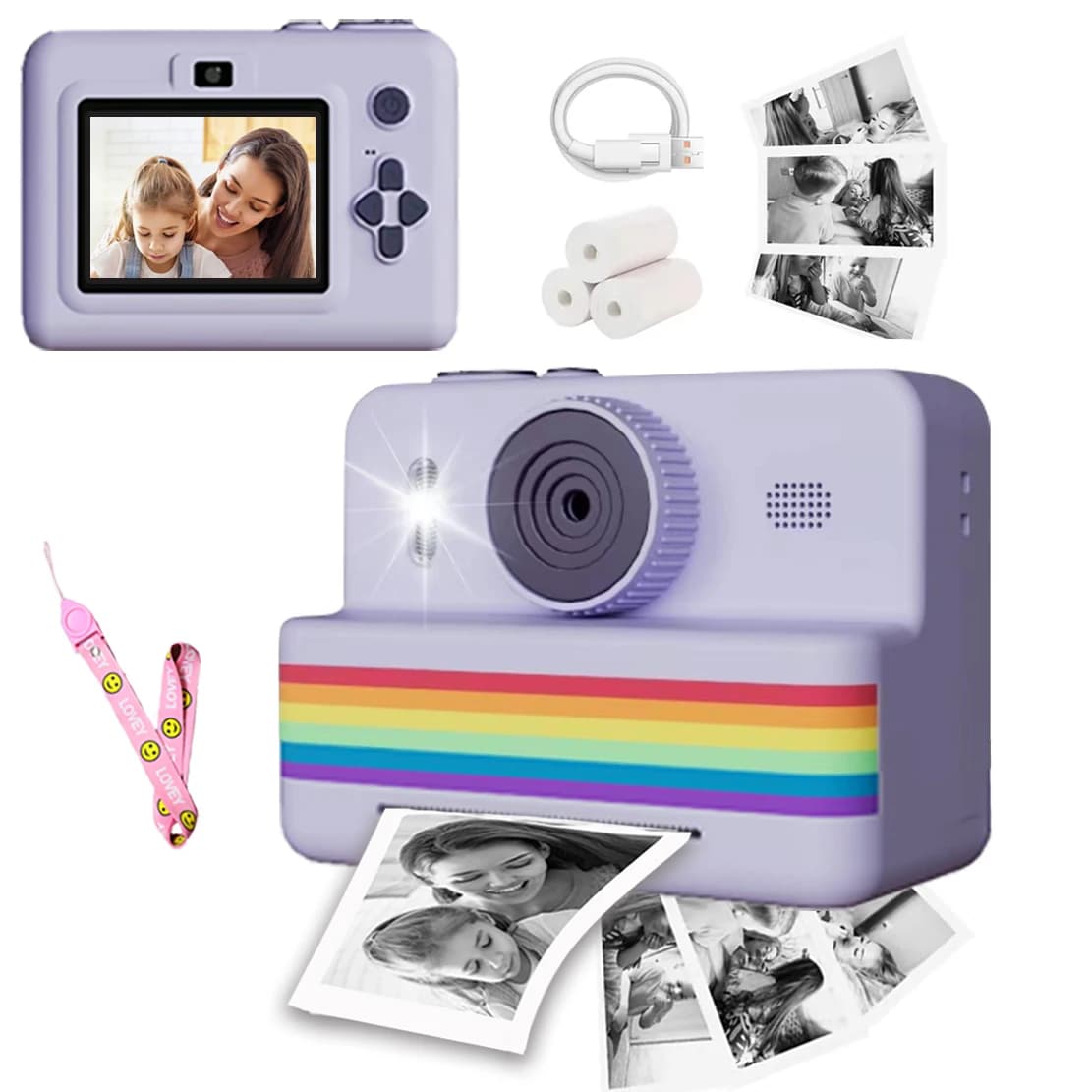 Kids Instant Print Camera with HD Video