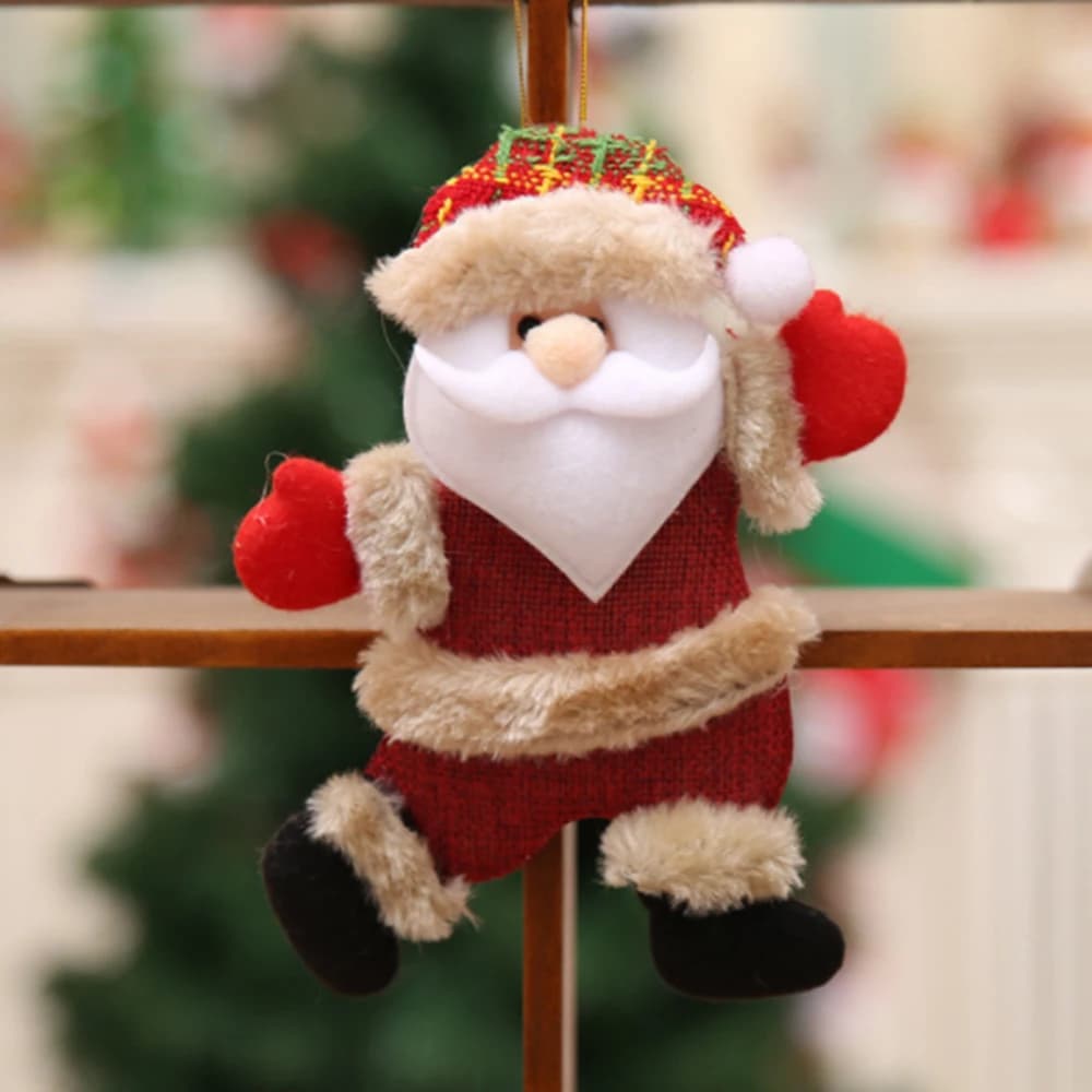 Plush Christmas Character Ornaments Set