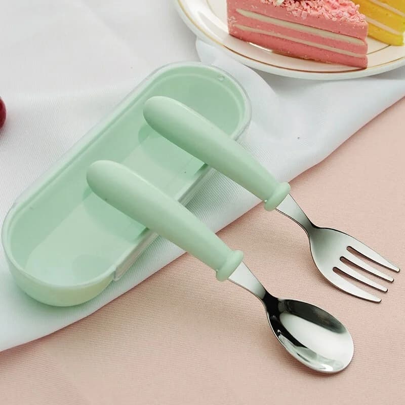 Kids Stainless Steel Cutlery Set with Spoons and Forks