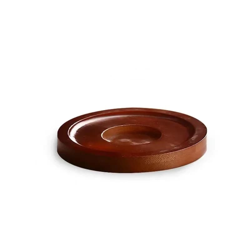 Rotatable Whiskey Glass with Wooden Base