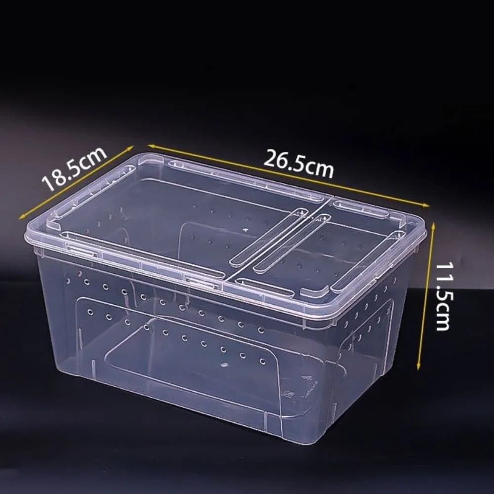 Transparent Stackable Reptile Breeding Terrarium With Ventilation