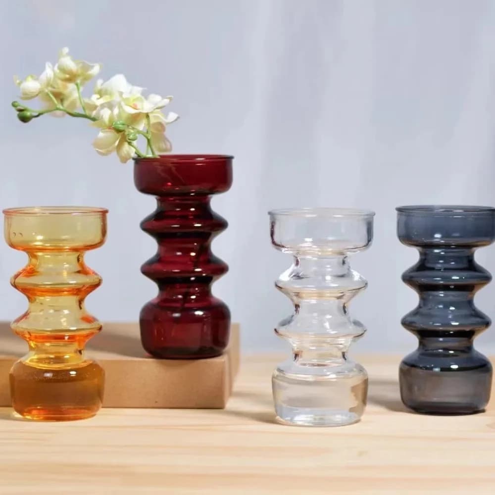 Colored Glass Vases for Dried Flowers