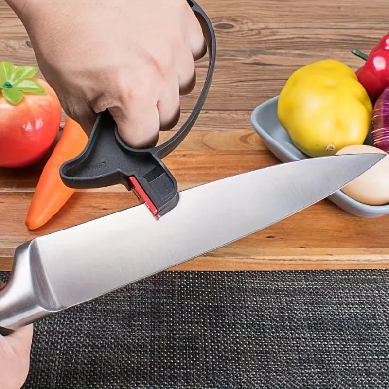 Handheld Scissor Sharpener with Ergonomic Grip