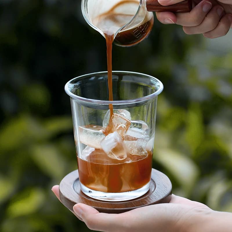 Luxury Transparent Glass Coffee and Drinking Cup Set