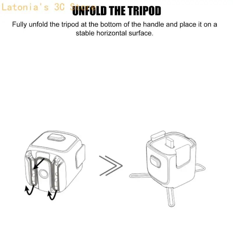 Camera Grip Tripod Stand with Fold-Out Legs