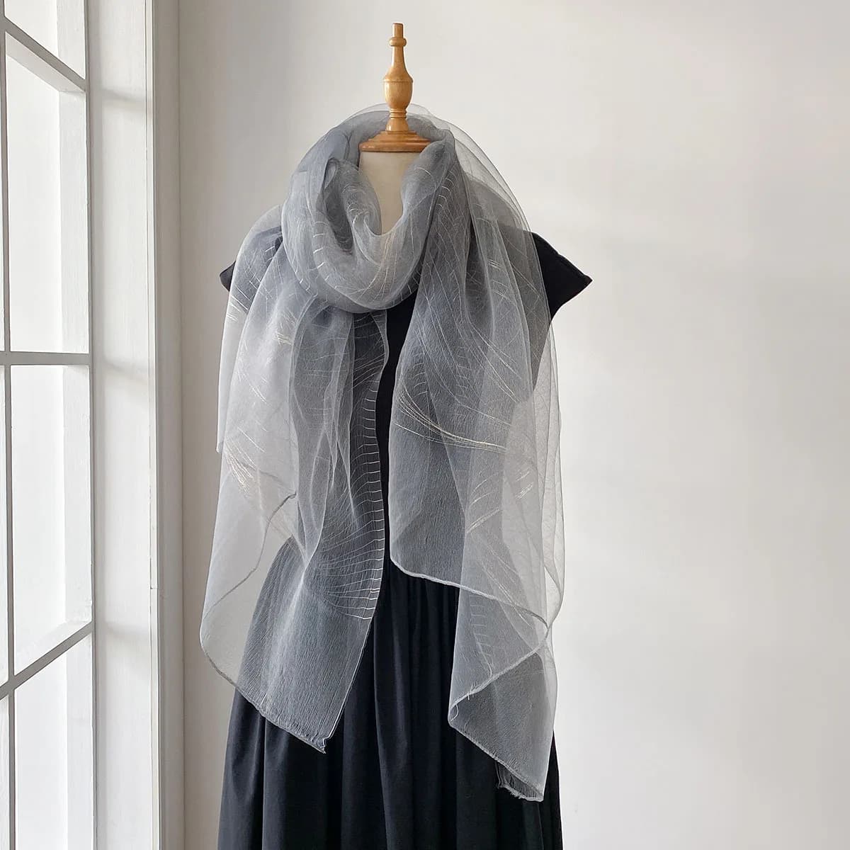 Lightweight Solid Scarf Shawl for Women