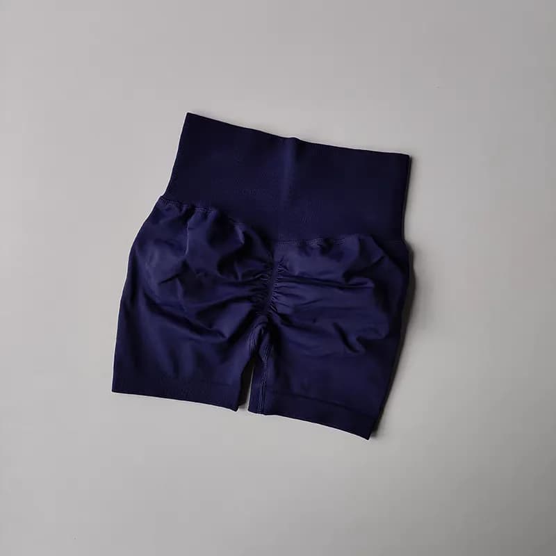 Summer High-Waist Women's Yoga Shorts Breathable Fitness Shorts Butt Lift Sports Running Cycling Push-Up Workout Gym Shorts