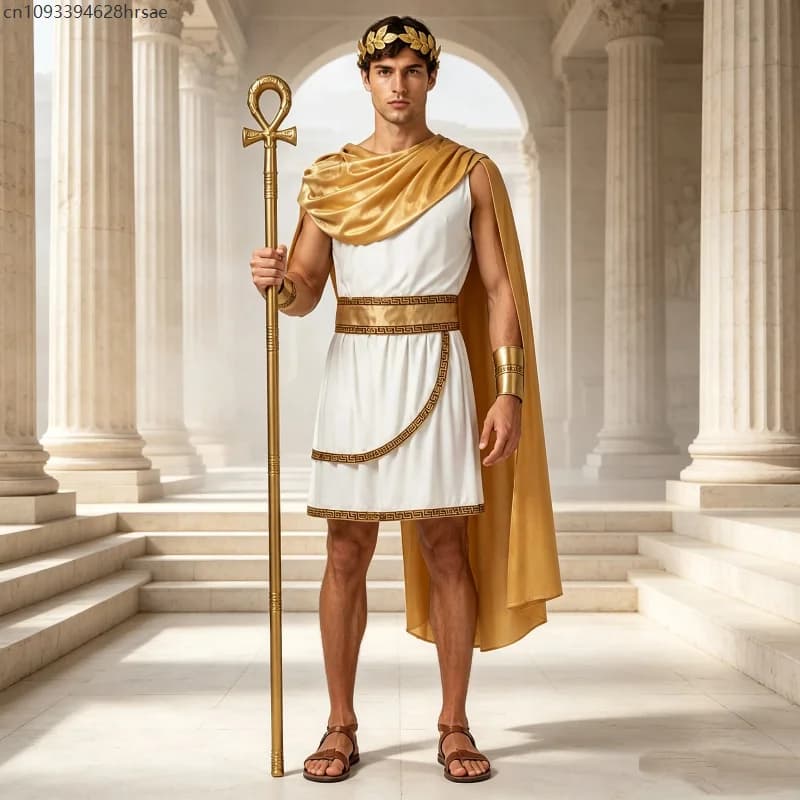 Ancient Greek Roman Robe Cosplay Costume Set