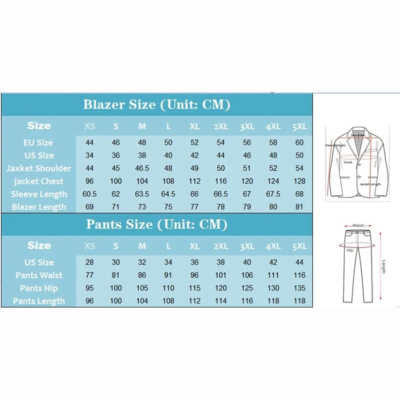 Casual Business Two Piece Slim Fit Suit