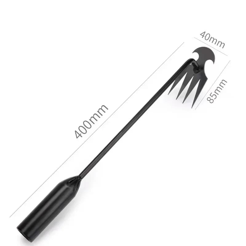 4-Tine Steel Garden Weeding Tool