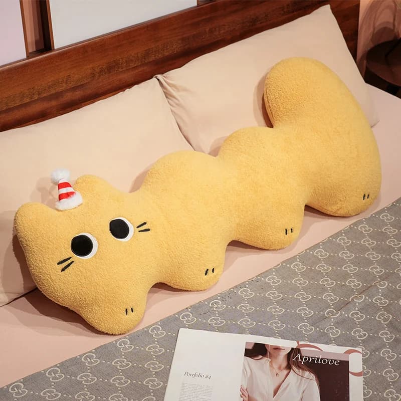L-Shaped Plush Cat Bed Cushion