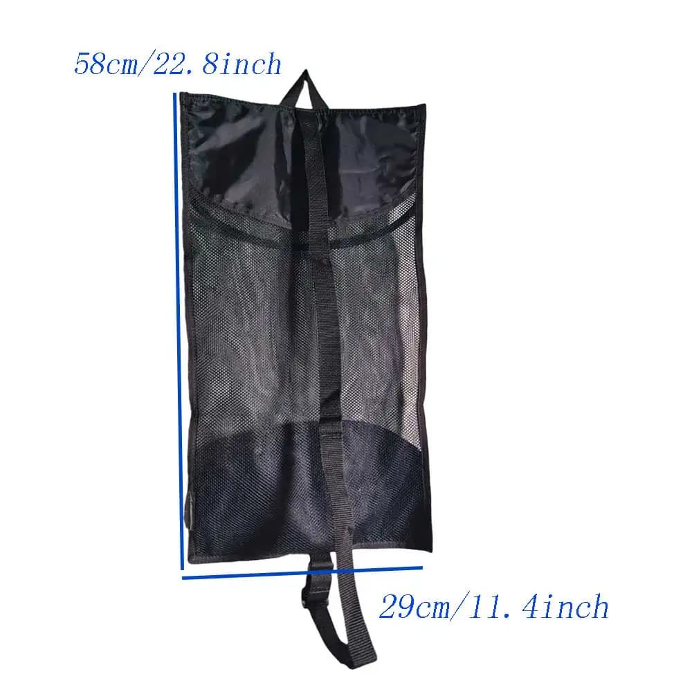 Diving Mesh Shoulder Bag with Zipper