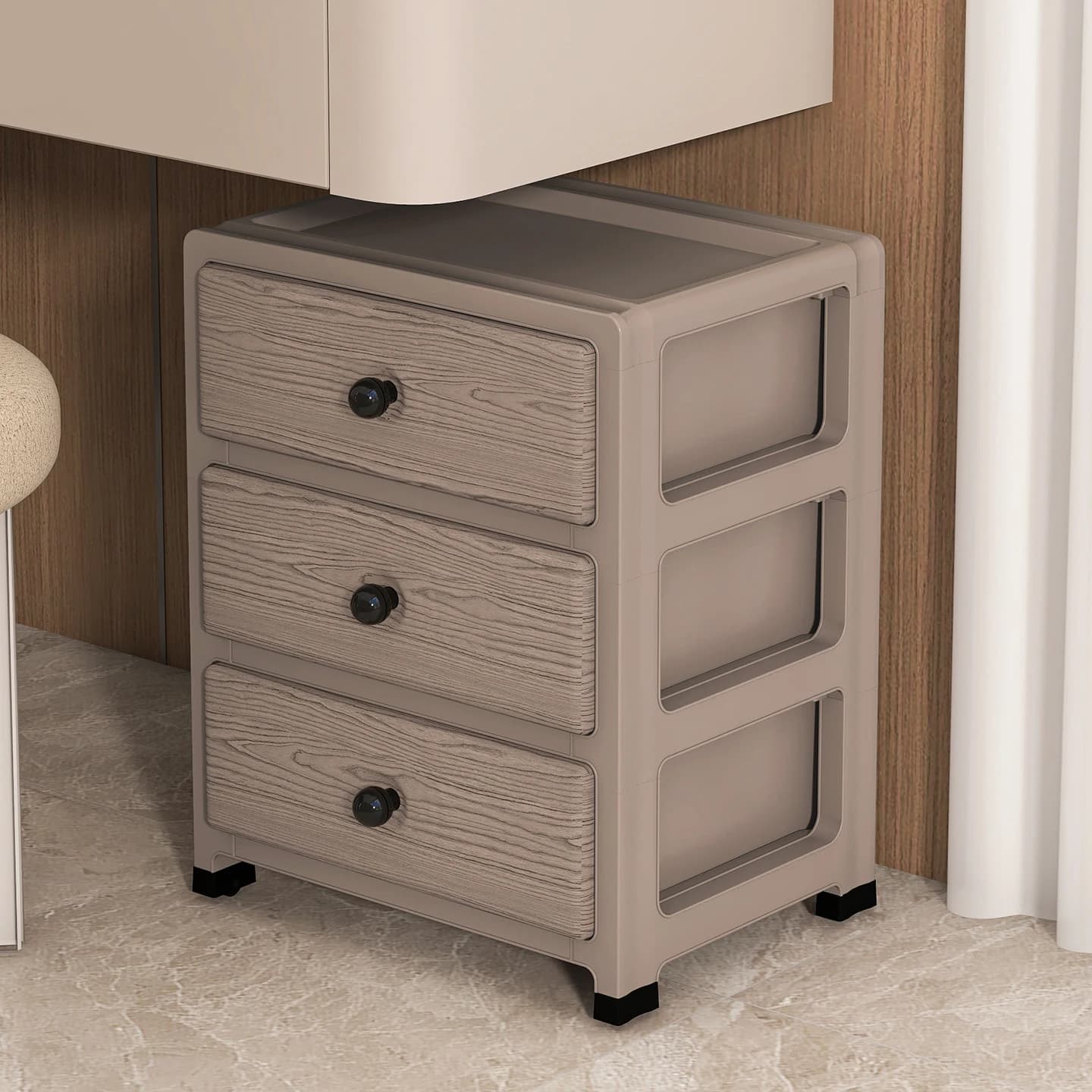 35cm Drawer-Style Nightstand Storage Cabinet
