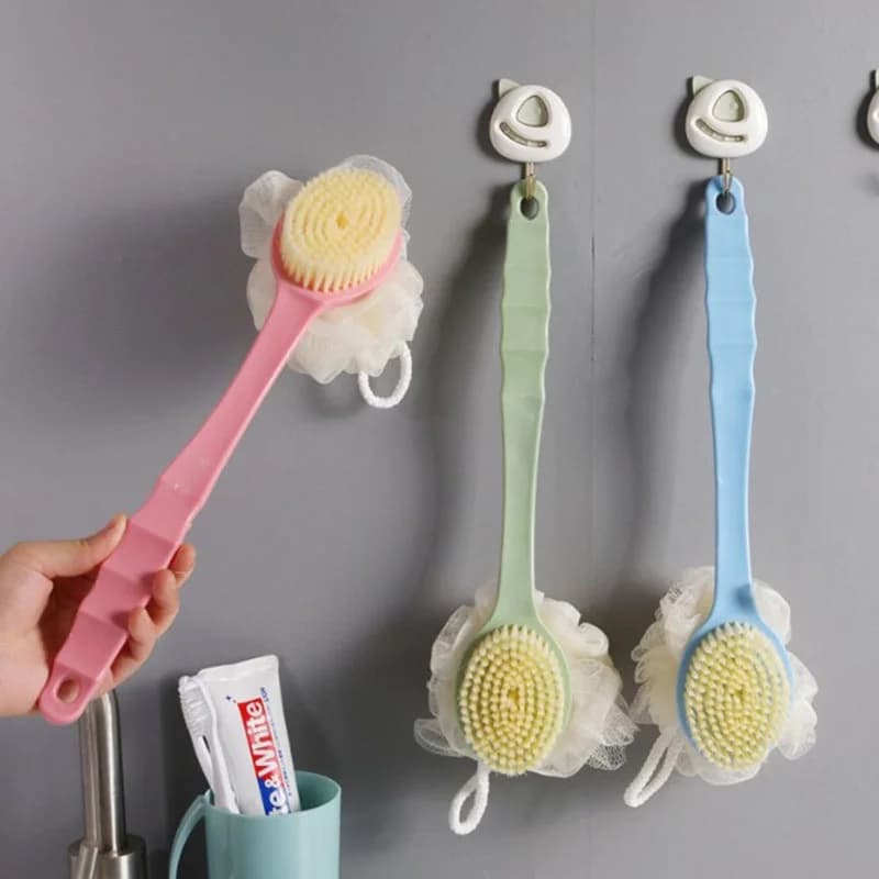 Long Handle Dual-Sided Bath Brush Scrubber