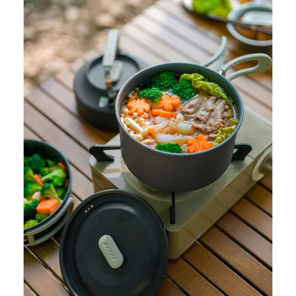 Camping Cookware Cutlery Sets Camping Pot Sets Lightweight Camping Accessories Backpacking Hiking Gear