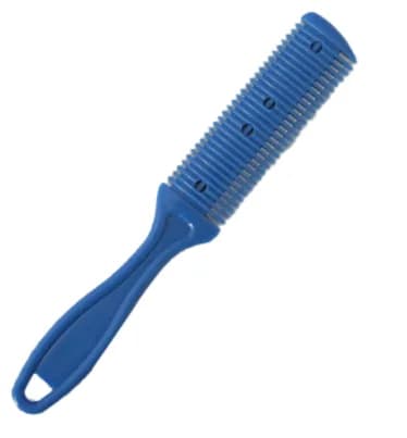 Hair Cutting Comb Hair Brushes with Razor Blades Barber Scissors Hair Salon Thinning Hairdressing DIY Styling Tools Black Handle