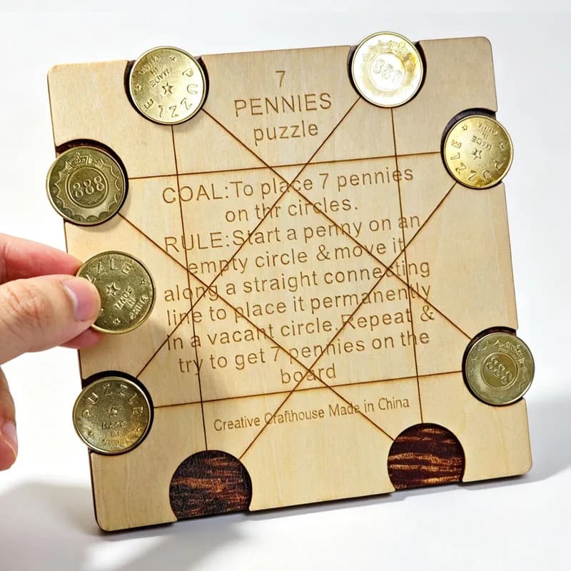 Penny Baffling Puzzle Brain Teaser