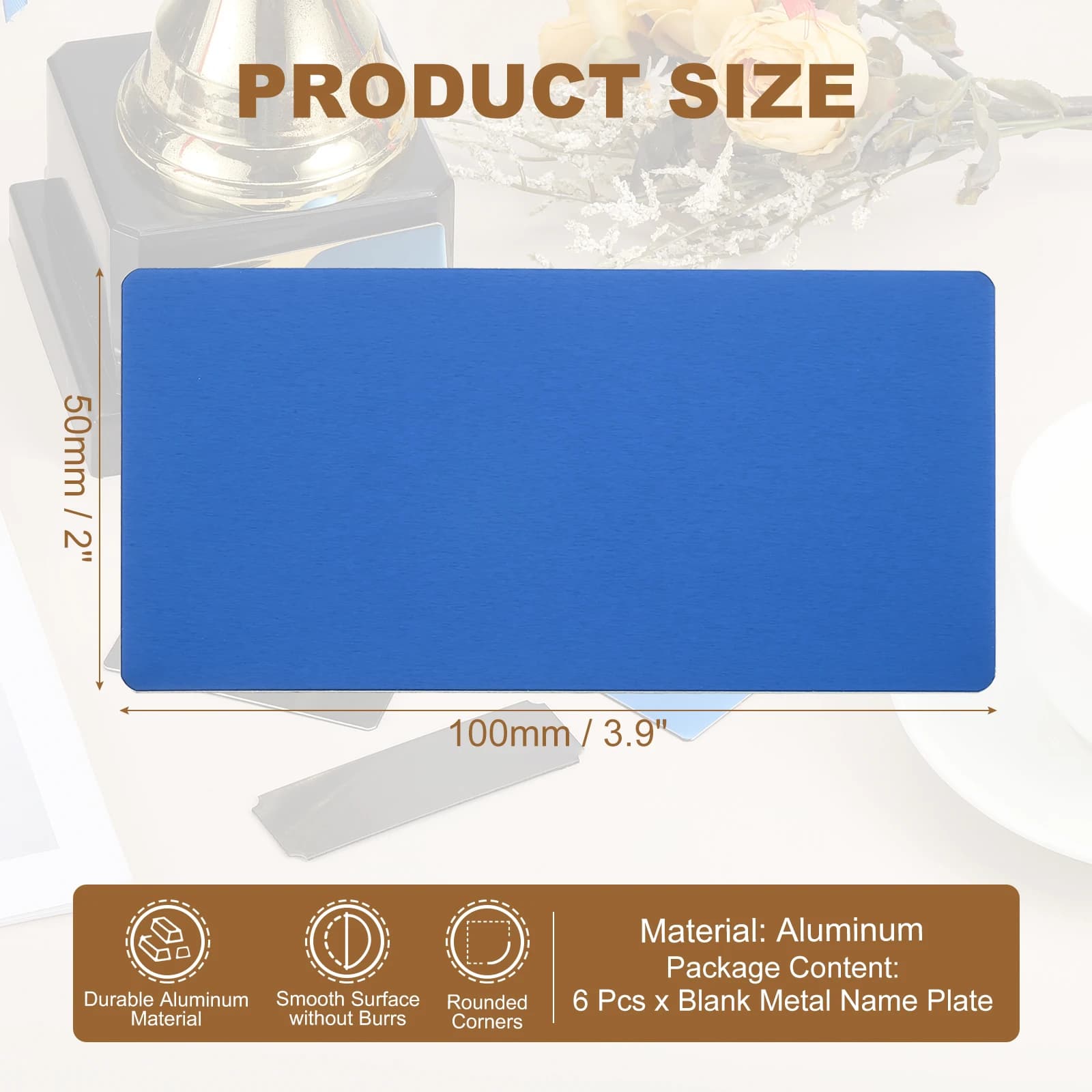 B 100x50mm 6Pcs