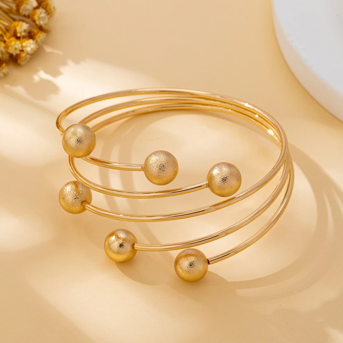 Women's Multi-Layered Ball Bracelet