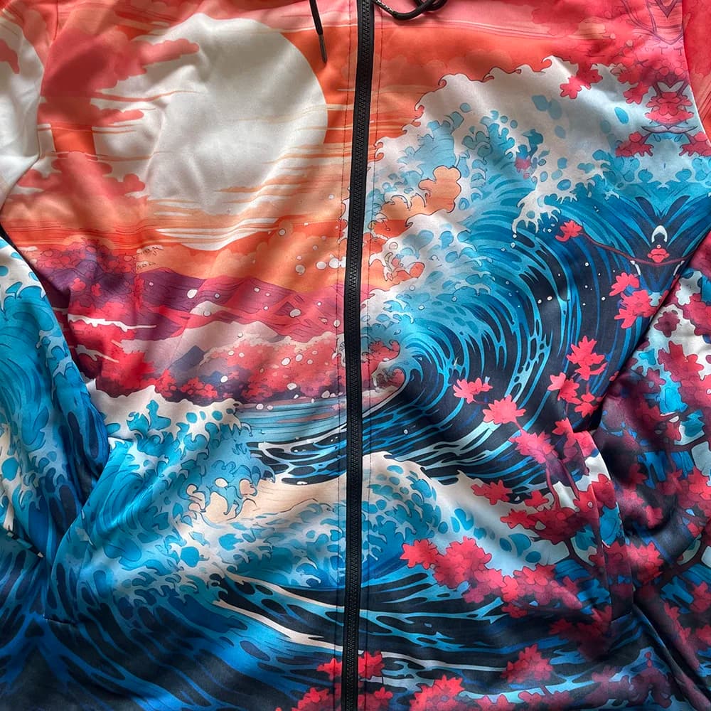 Camouflage Fleece-Lined Hooded Jacket