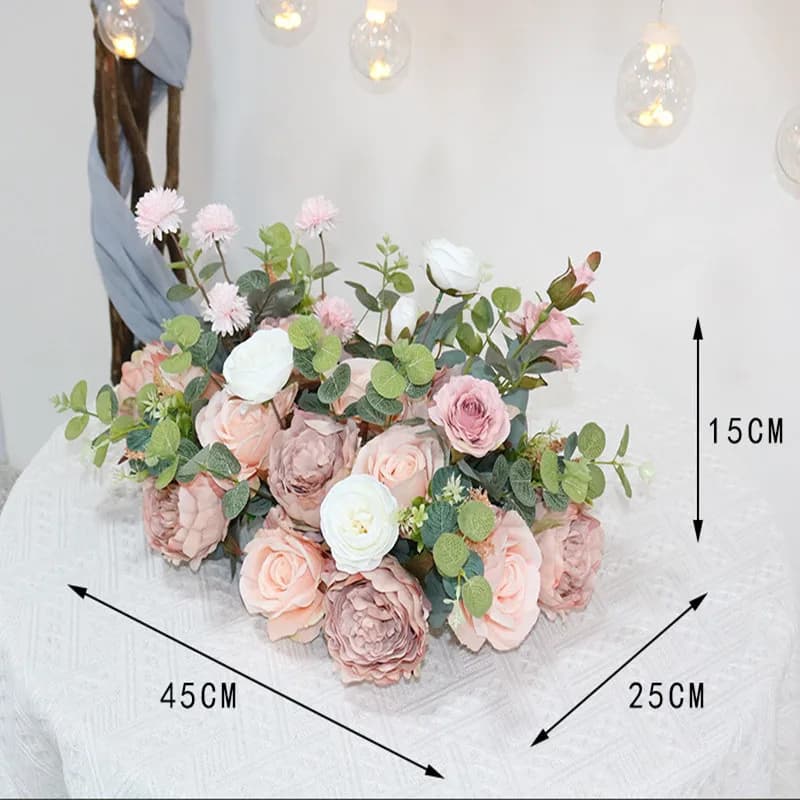 45cm Artificial Flower Wall Decoration Panel